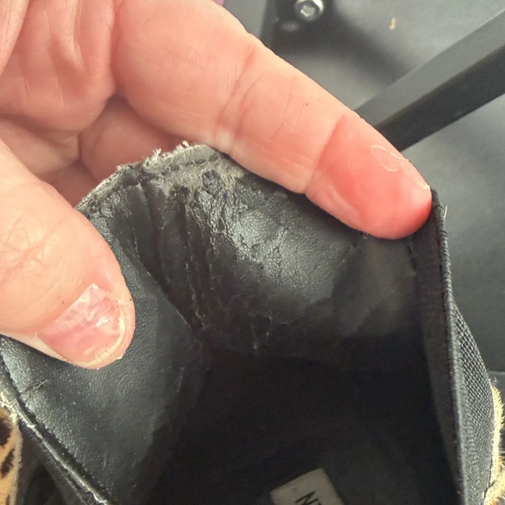 Steve Madden Leopard Print Calf Hair Ankle Bootie - Picture 11 of 11